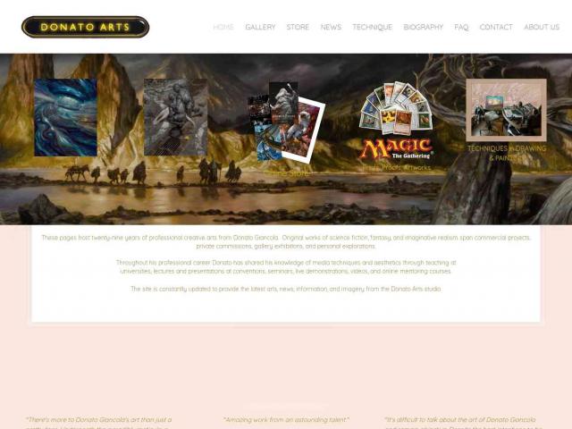 Visit the website of Donato Giancola