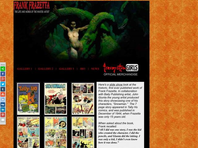 Visit the website of Frank Frazetta