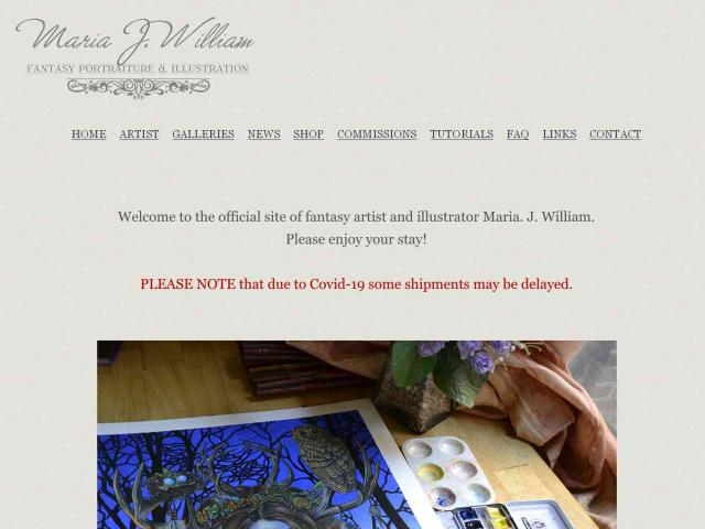 Visit the website of Maria J William