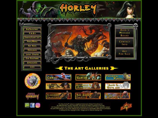 Visit the website of Alex Horley